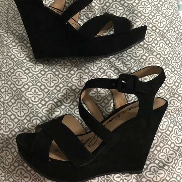 american rag black wedges